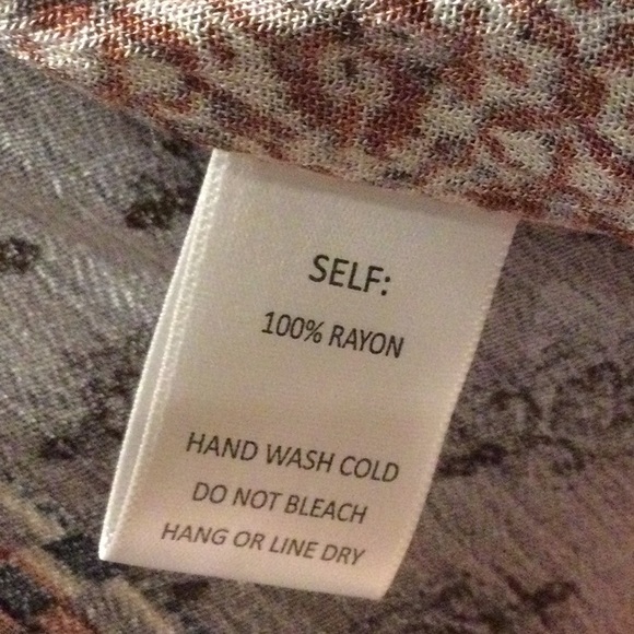 NWT easel Purple, Pink &. Rust Kimono - Picture 6 of 6